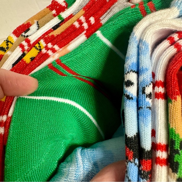 New Christmas themed holiday socks. 9 pairs of trainer socks. - Picture 6 of 12